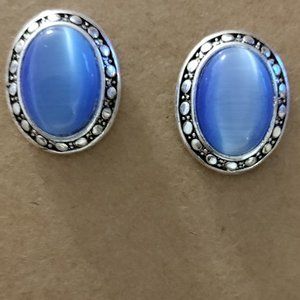 Blue Moon Glow Pierced Earrings